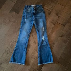Girls Jean bell bottoms 7